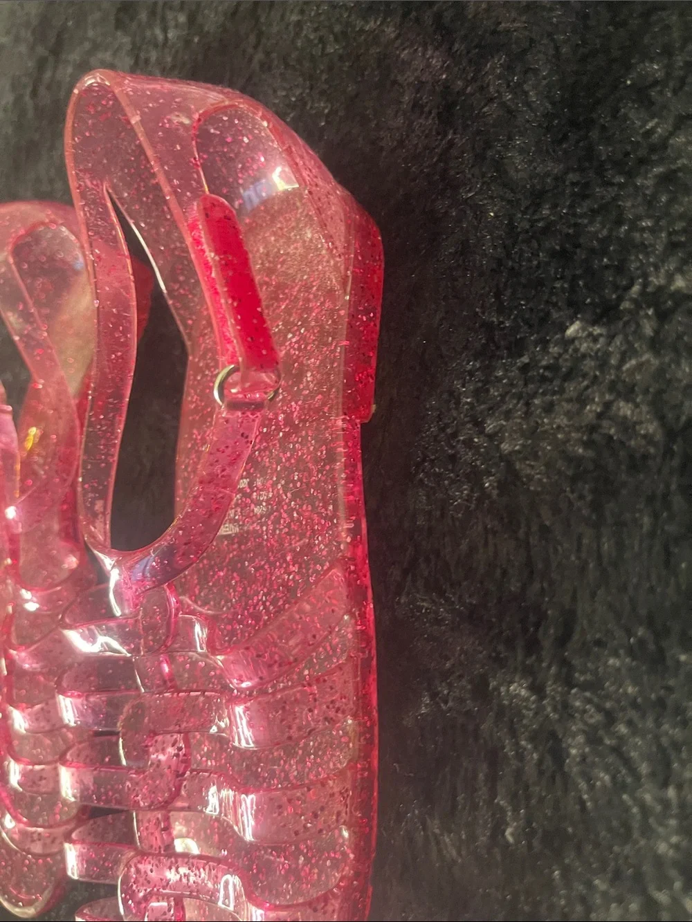 The Children's Place Pink Glitter Jelly Sandals for Kids